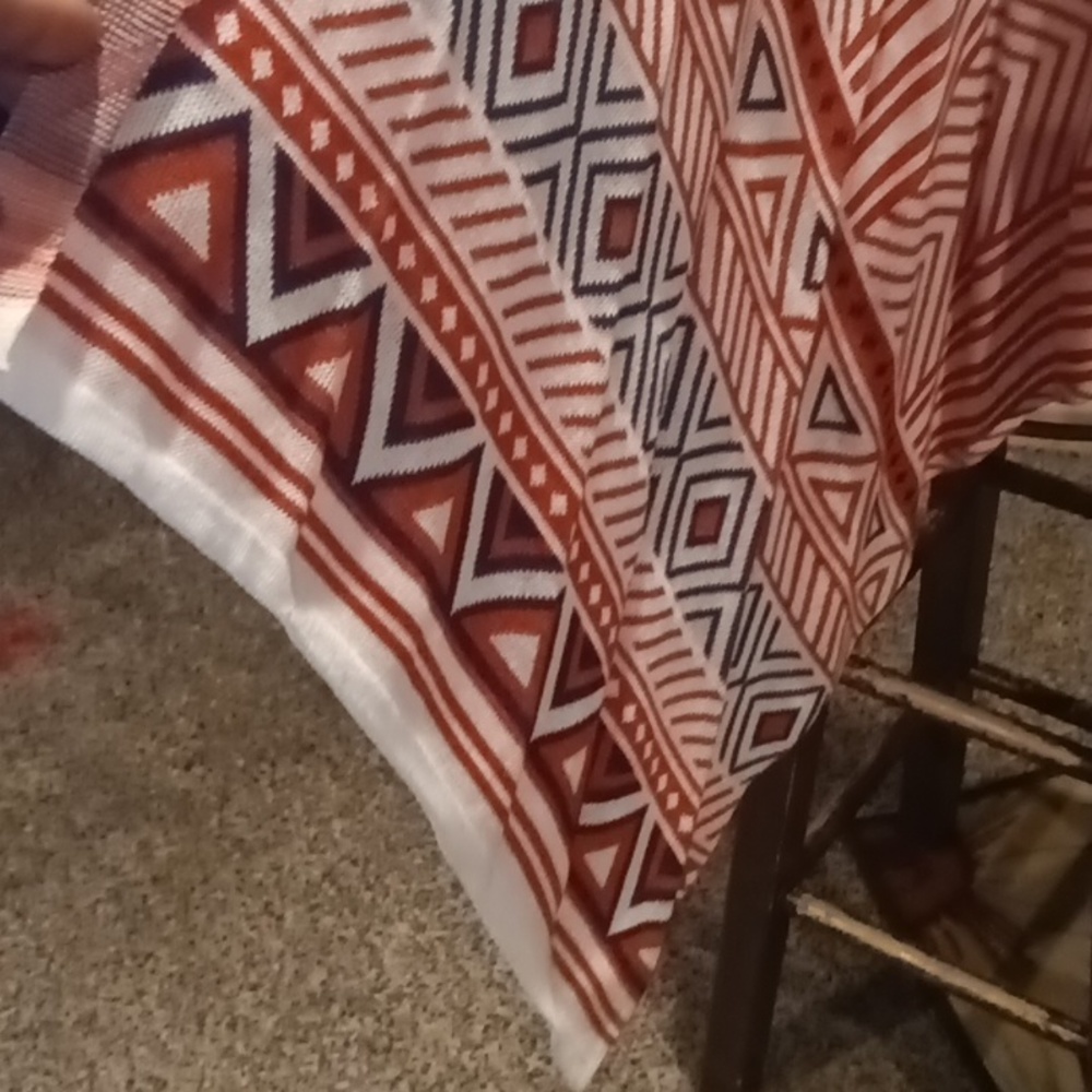 Nwot Umgee Rust Aztec Accented Asymmetrical Cardi… - image 5